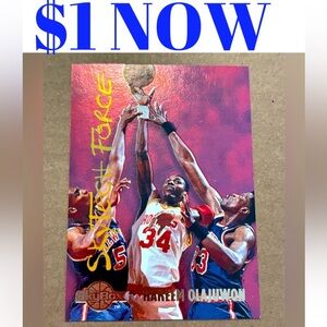 Hakeem Olajuwon 1995 Skybox Houston Rockets NBA Basketball Cards